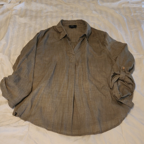 Textured Beige Top - Picture 1 of 2